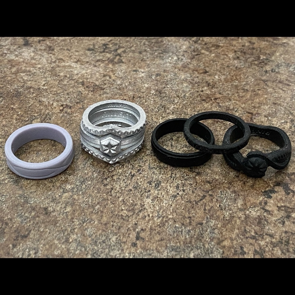 Silicone wedding rings lot